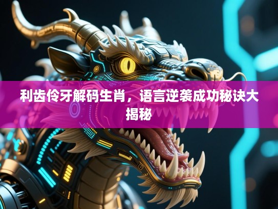 利齿伶牙解码生肖，语言逆袭成功秘诀大揭秘