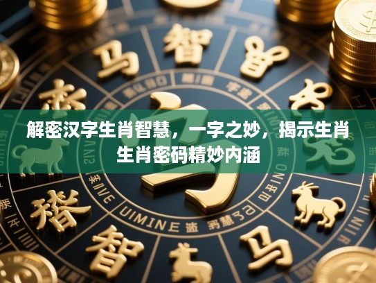 解密汉字生肖智慧，一字之妙，揭示生肖生肖密码精妙内涵