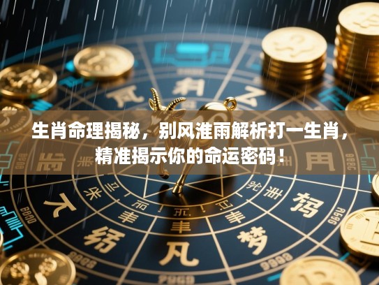 生肖命理揭秘,别风淮雨解析打一生肖,精准揭示你的命运密码! 生肖命理揭秘,别风淮雨解析打一生肖,精准揭示你的命运密码!