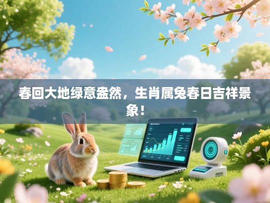 春回大地绿意盎然，生肖属兔春日吉祥景象！
