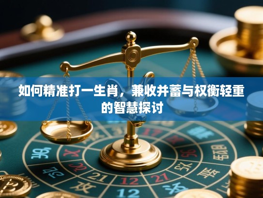 如何精准打一生肖，兼收并蓄与权衡轻重的智慧探讨